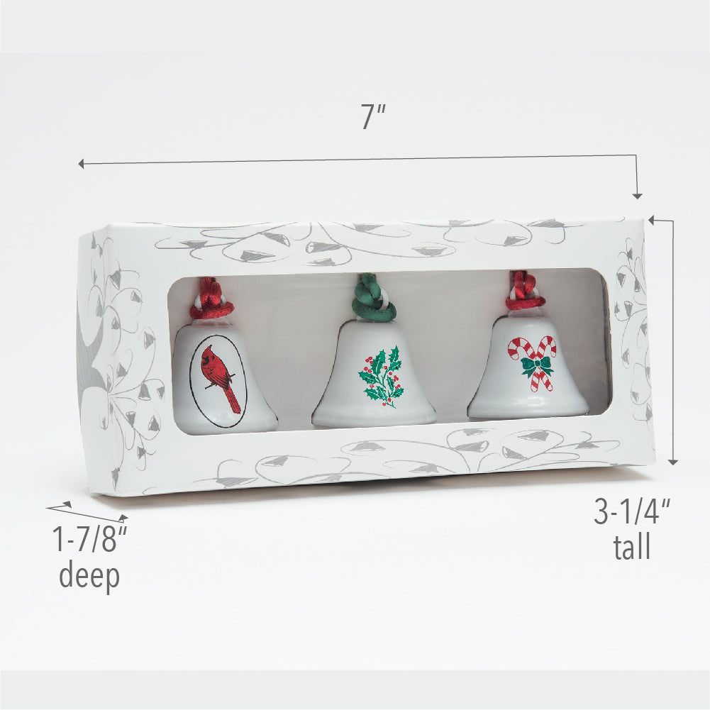 Holiday Ornament Bells 3-Pack
