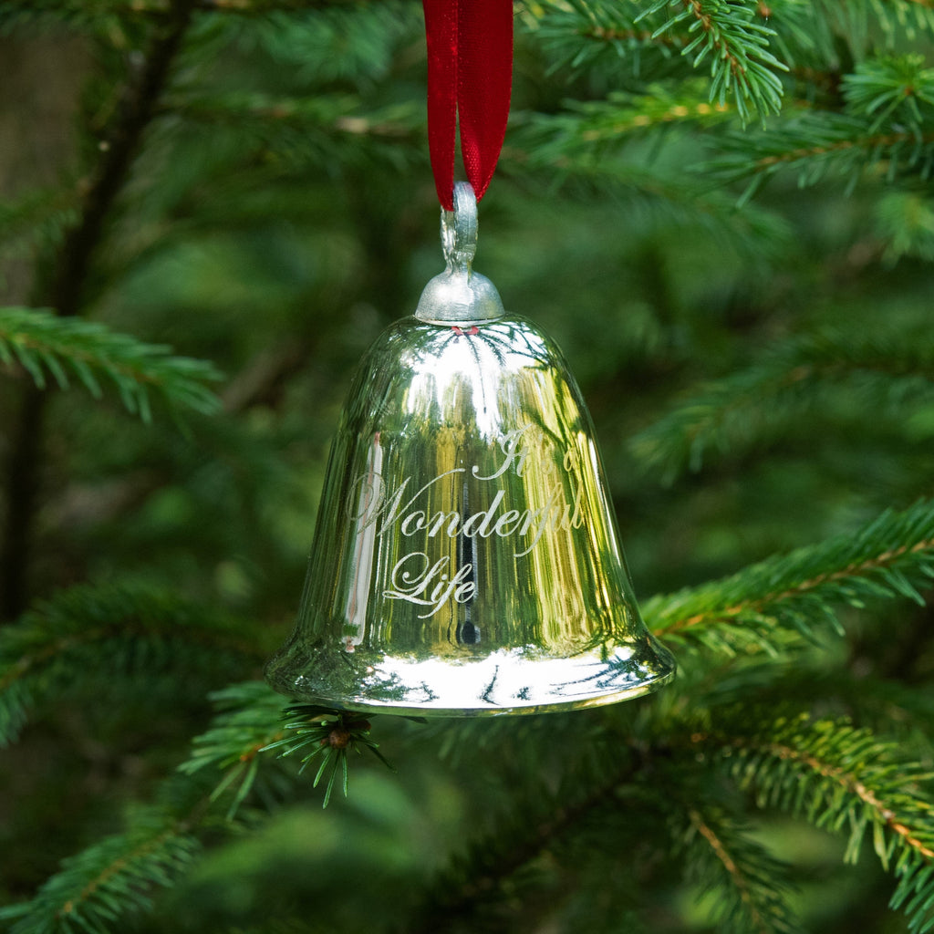 its a wonderful life bell hung on a tree