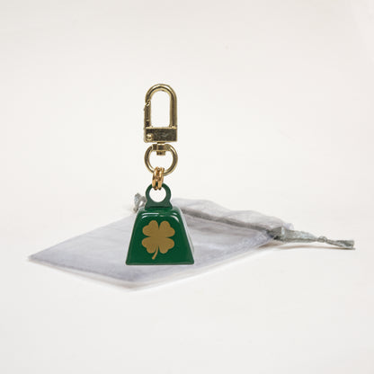 Four-Leaf Clover Bell Charm in Organza Bag