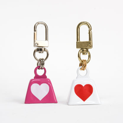 Heart Bell Charm in Organza Bag