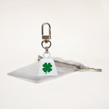 Four-Leaf Clover Bell Charm in Organza Bag