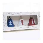 Coastal Ornament Bells 3-Pack