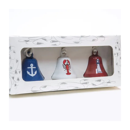 Coastal Ornament Bells 3-Pack
