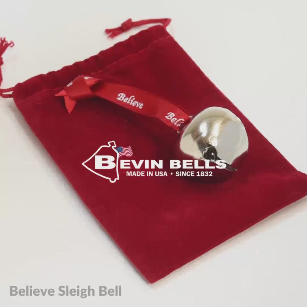 Believe Sleigh Bell 3-Pack w/Velvet Bags