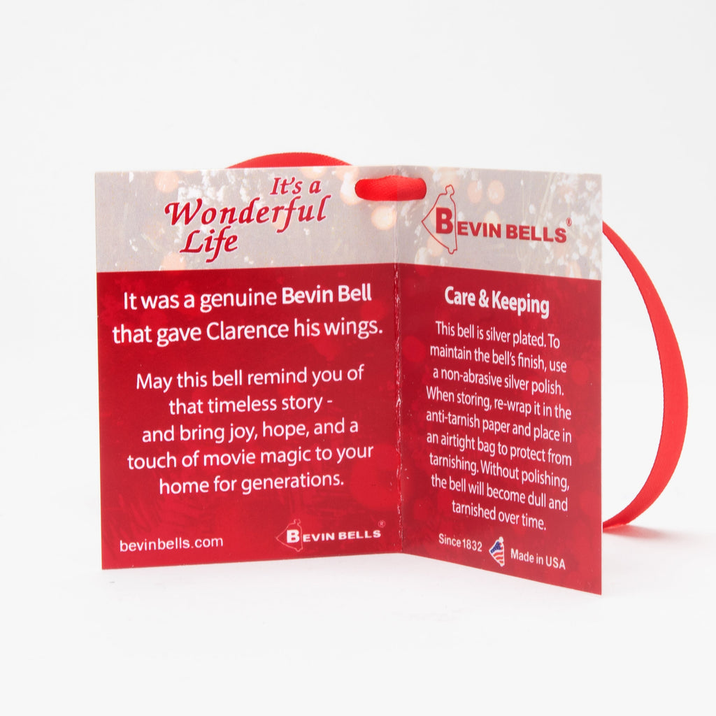 Bevin Bells bell packaging with text and branding on a white background